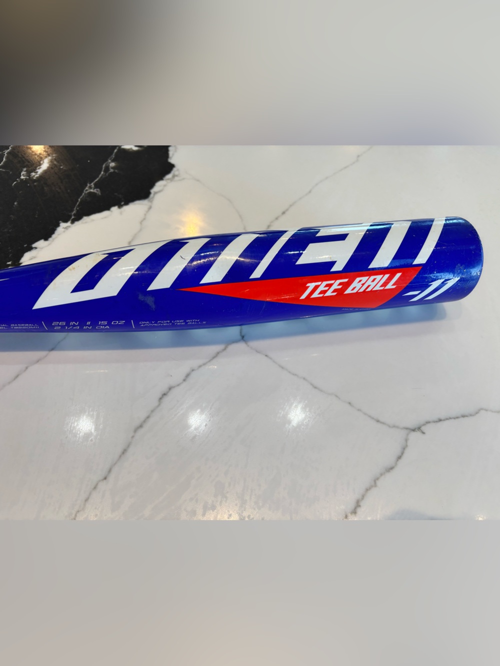 Easton Royal Blue Bat with White Logo and Red Accent - Picture 7 of 10